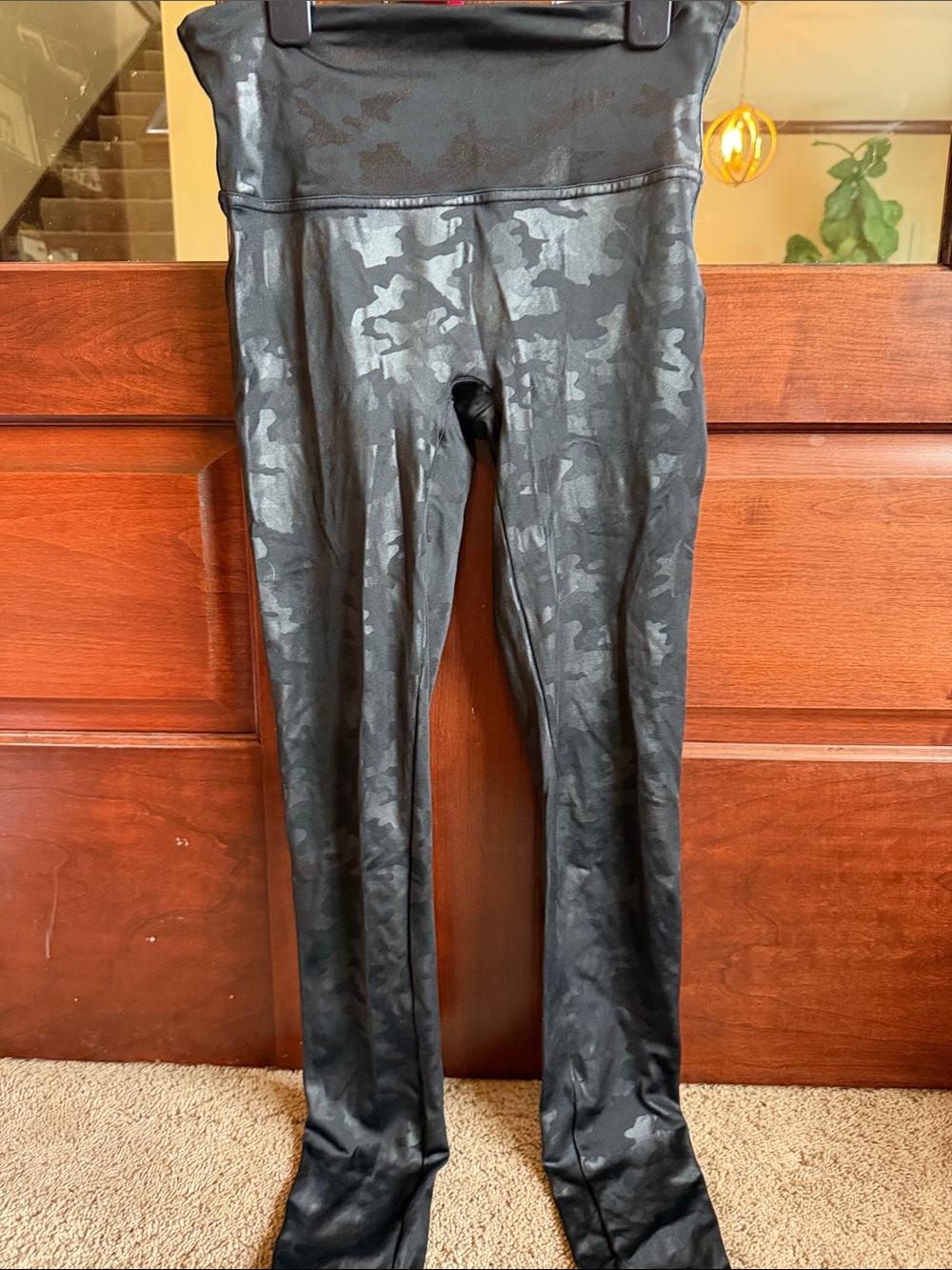 Women’s Spanx  Black Camouflage leggings